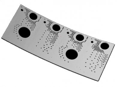 Combustor panel scanned